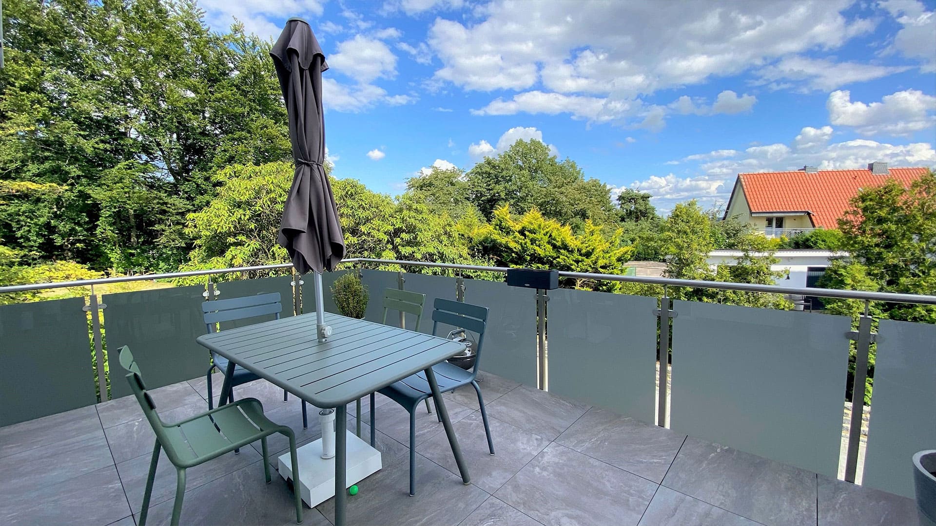 Balkon mit Aussicht